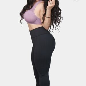 Carolina Sandoval Black Leggings Shapewear Size XXL High Waist Faja